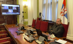 26. oktobar 2020. Narodni poslanik Dragan Šormaz na virtuelnom sastanku PS NATO